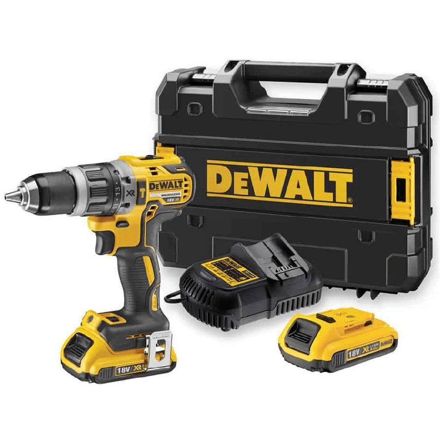 DeWalt Dewalt DCD709D2 18V/20V Cordless Hammer Drill 13mm (Kit), Power Tools Drills & Drivers — Southend Philippines