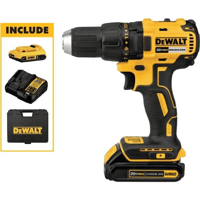 DeWalt Dewalt DCD7771D2 20V Cordless Brushless Drill / Driver [Kit], Power Tools Drills & Drivers — Southend Philippines