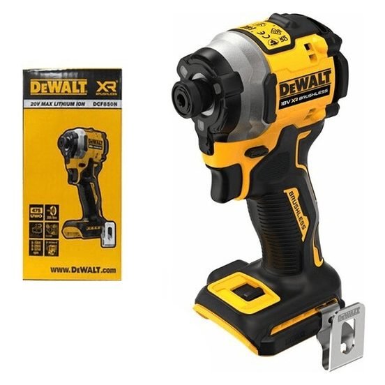 DeWalt Dewalt DCF850N Cordless Brushless Impact Driver 1/4" Hex (Bare) (18V/20V, Power Tools Saws & Cutters — Southend Philip