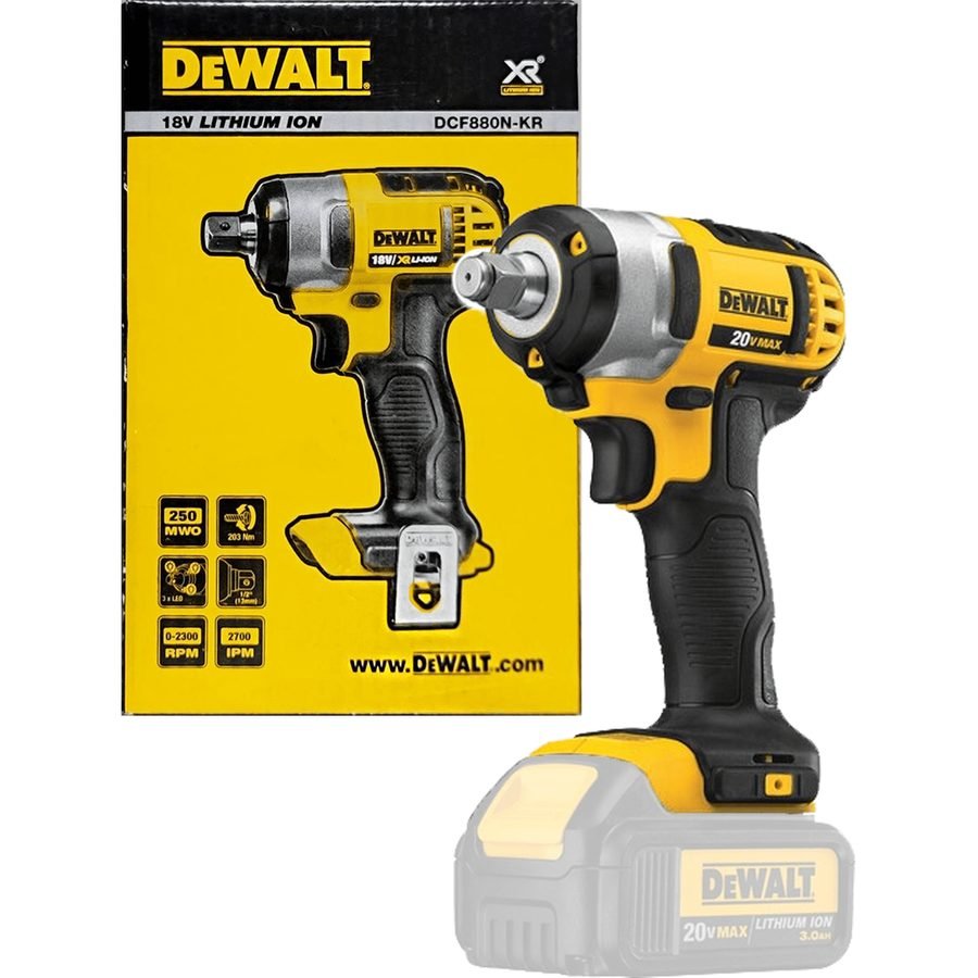 DeWalt Dewalt DCF880N Cordless Impact Wrench 1/2" Drive (18V/20V) (Bare), Power Tools Drills & Drivers — Southend Philippines