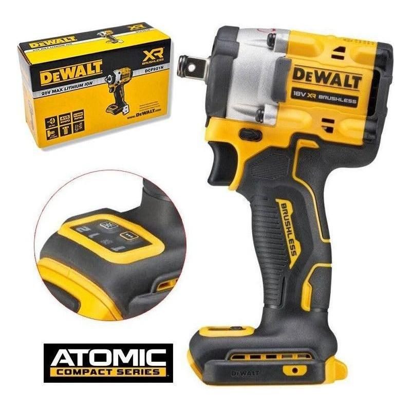 DeWalt Dewalt DCF921N 20V Cordless Impact Wrench 1/2" (Atomic) [Bare] 406Nm, Power Tools Drills & Drivers — Southend Philippi
