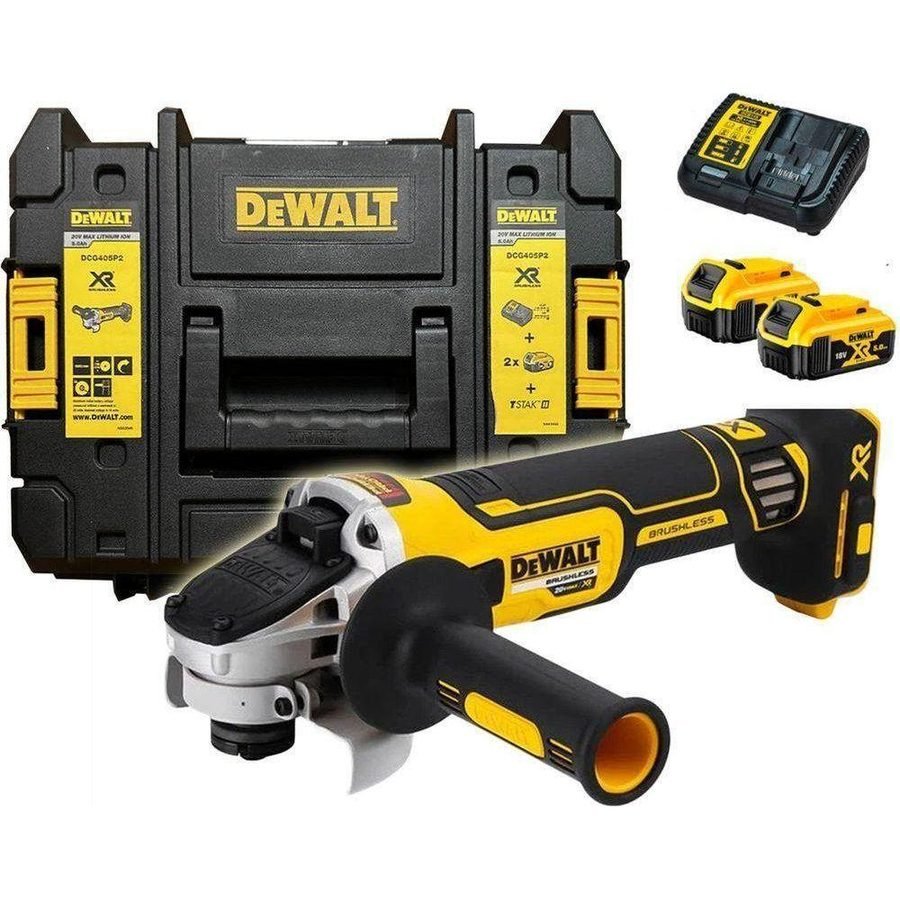 DeWalt Dewalt DCG405P2 20V Cordless Angle Grinder 4" (Kit), Power Tools Grinders — Southend Philippines