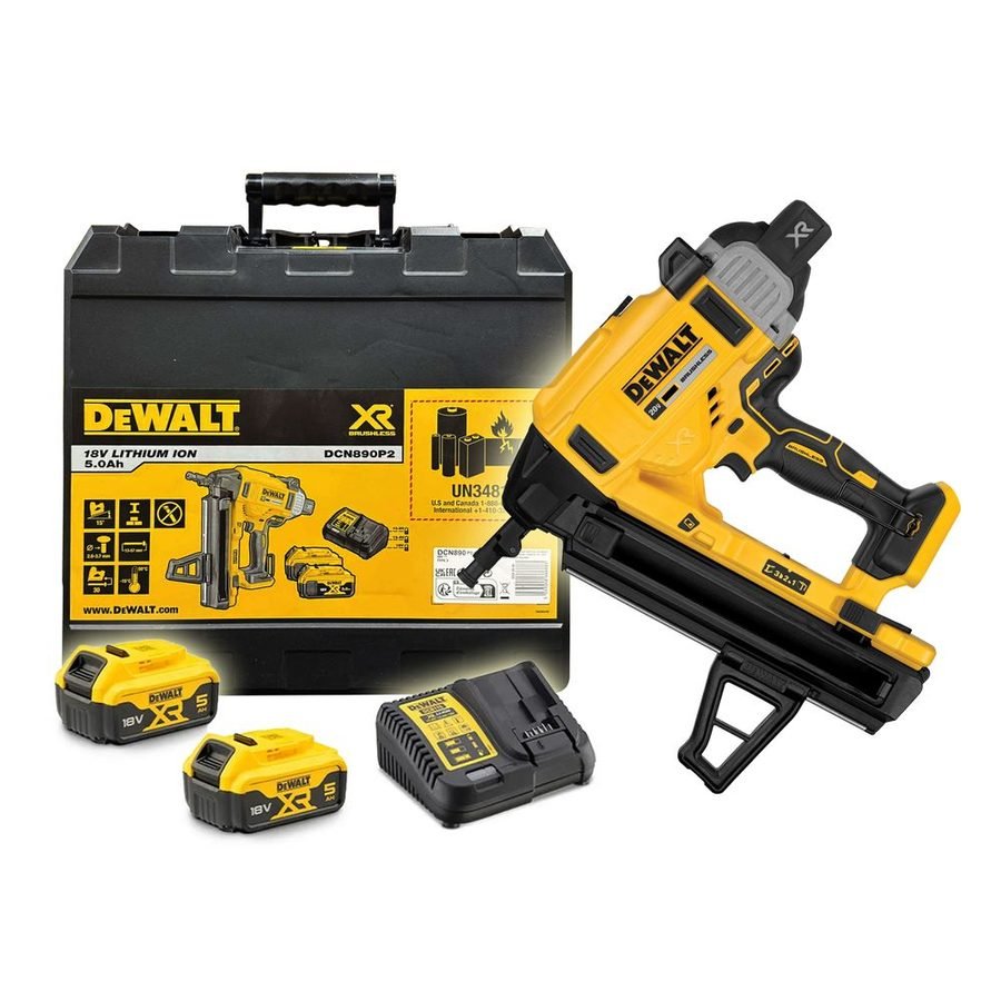 DeWalt Dewalt DCN890P2 18V/20V Cordless Concrete Nailer / Nail Gun Kit, Power Tools Nailers & Staplers — Southend Philippines