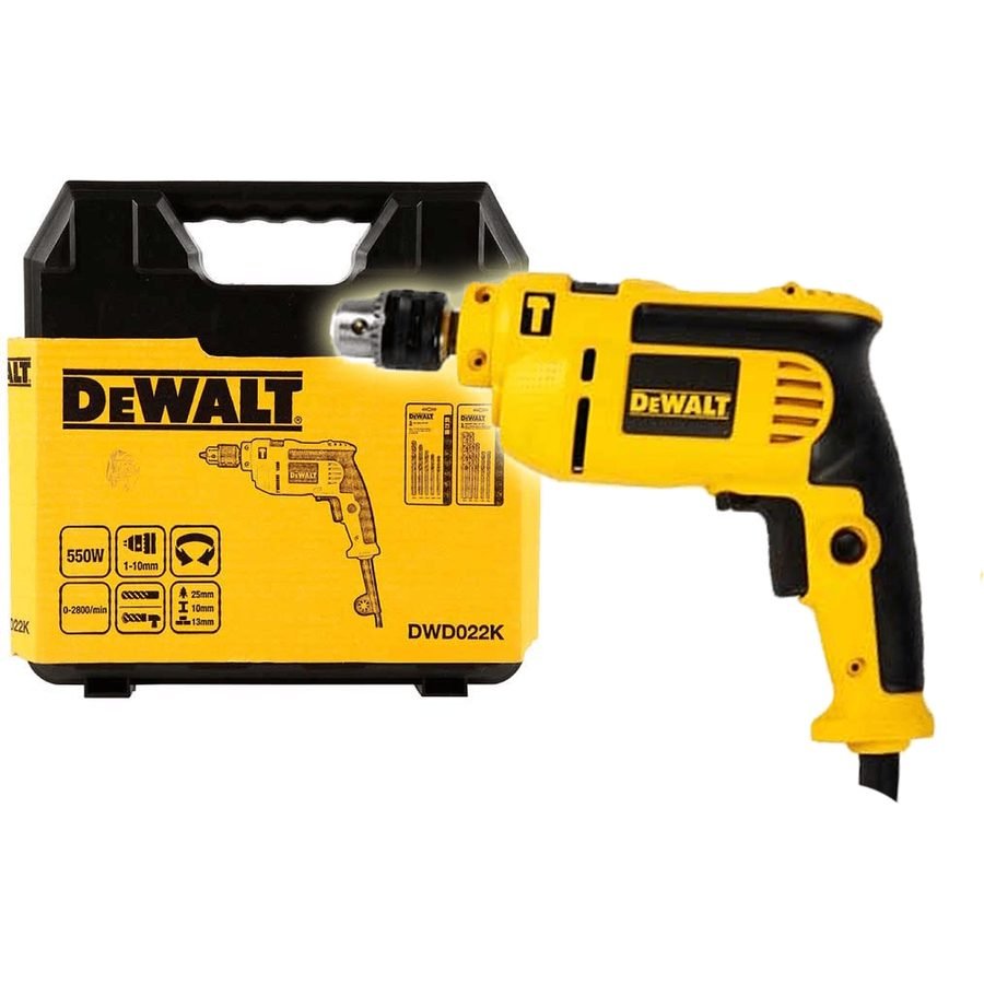 DeWalt Dewalt DWD022K-B1 Impact / Hammer Drill 10mm 550W, Power Tools Rotary & Demolition Hammers — Southend Philippines