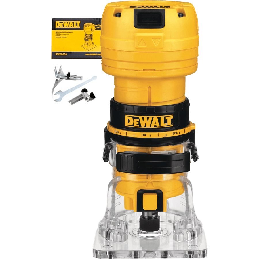 DeWalt Dewalt DWE6000 Palm Router / Laminate Trimmer 1/4" 390W, Power Tools Routers & Planers — Southend Philippines