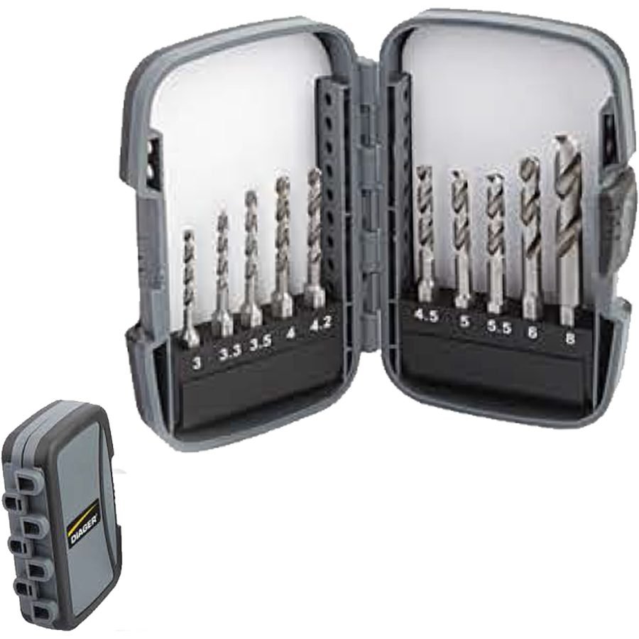 Diager Diager 781B Drill Bit Set 10 Pcs, Power Tools Drills & Drivers — Southend Philippines