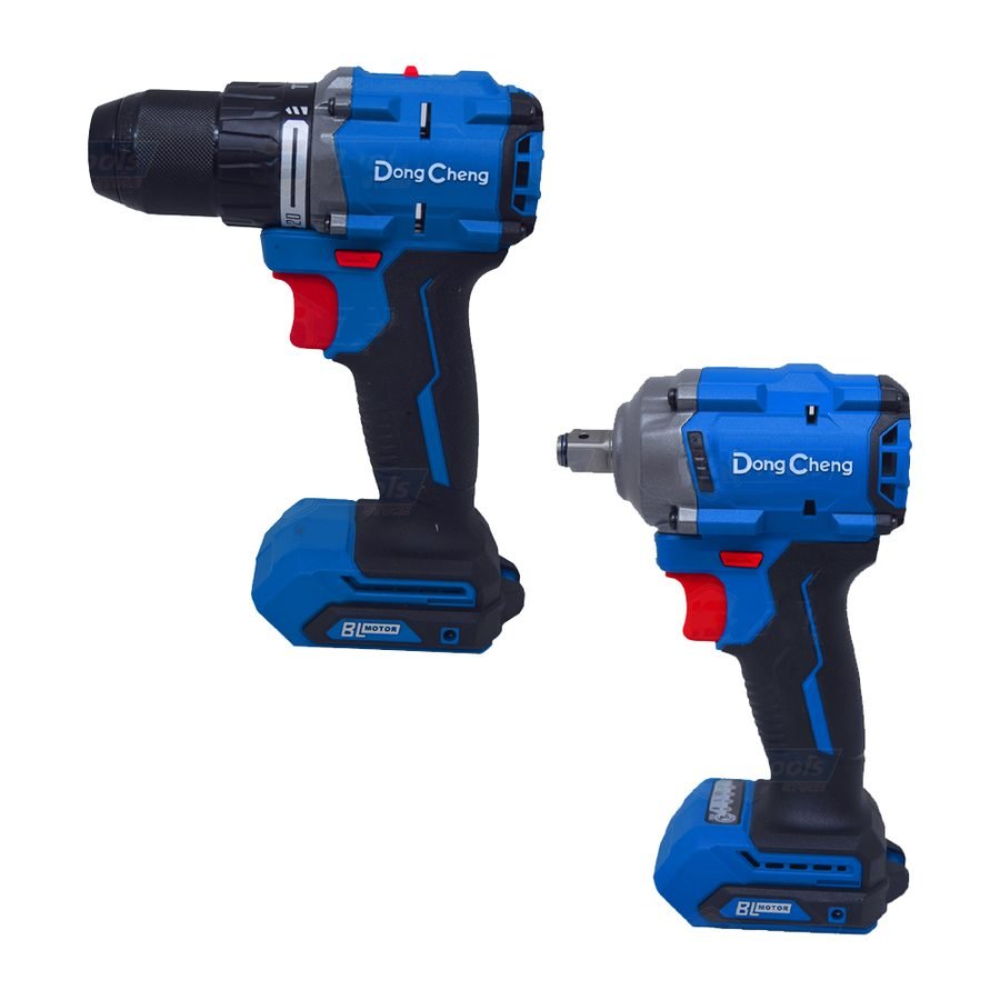 Dongcheng DCKIT28EK Cordless Hammer Drill + Impact Wrench 20V 4.0AH, Power Tools Drills & Drivers — Southend Philippines