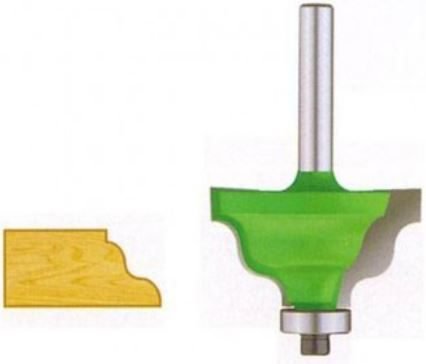 EZ Cut Classical Wave Bits With Bearing 1/4" Shank