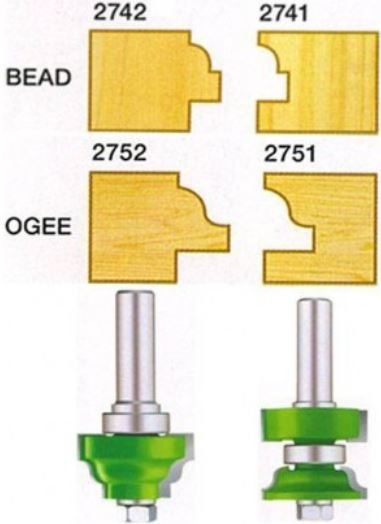 EZ Cut Window Sash Set Ogee 1/2" Shank, Power Tools Router Bits — Southend Philippines