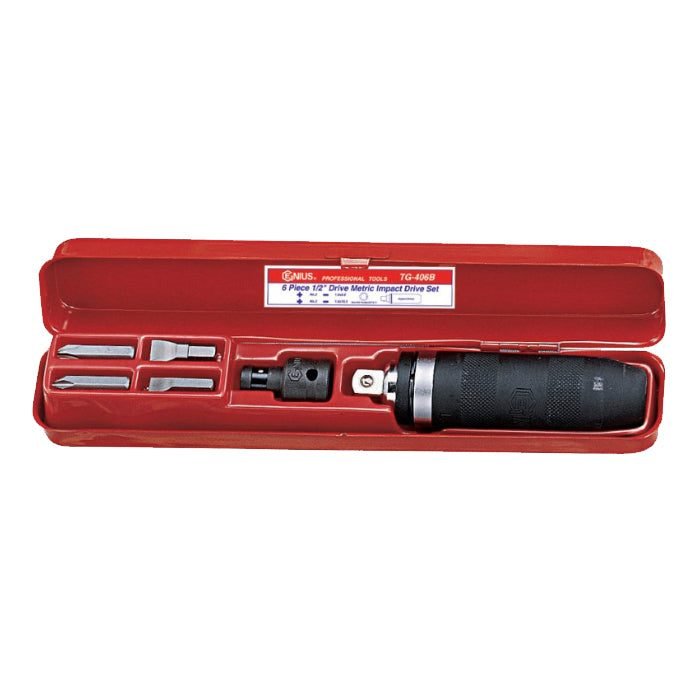 Genius TG-406B 1/2" Drive Impact Driver Set 6pcs