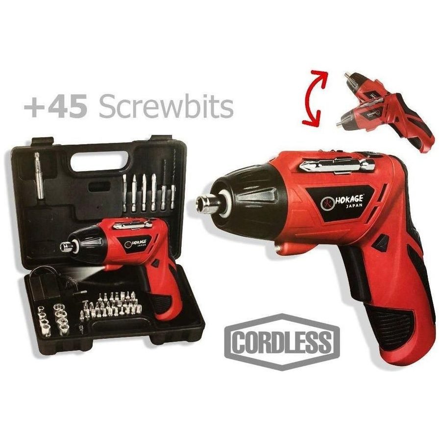 Hokage HKG-CS45K Cordless Screwdriver Kit With Case