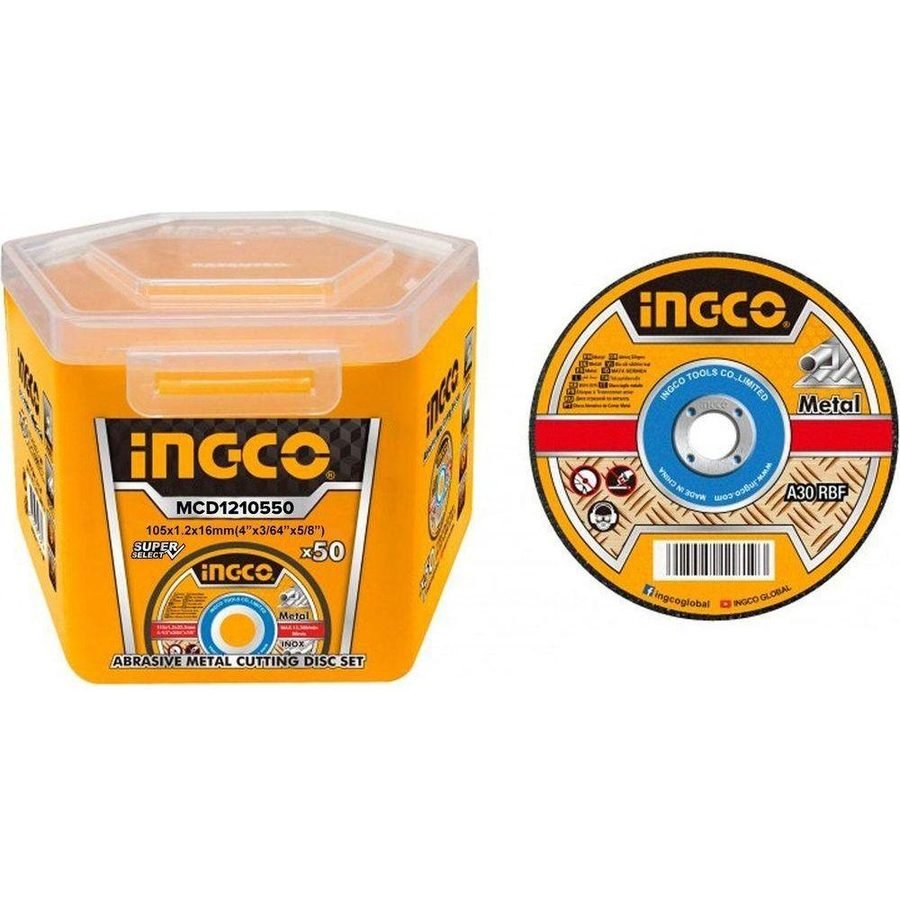 Ingco Ingco Abrasive Metal Cutting Disc Set, Power Tools Bits, Blades & Discs — Southend Philippines