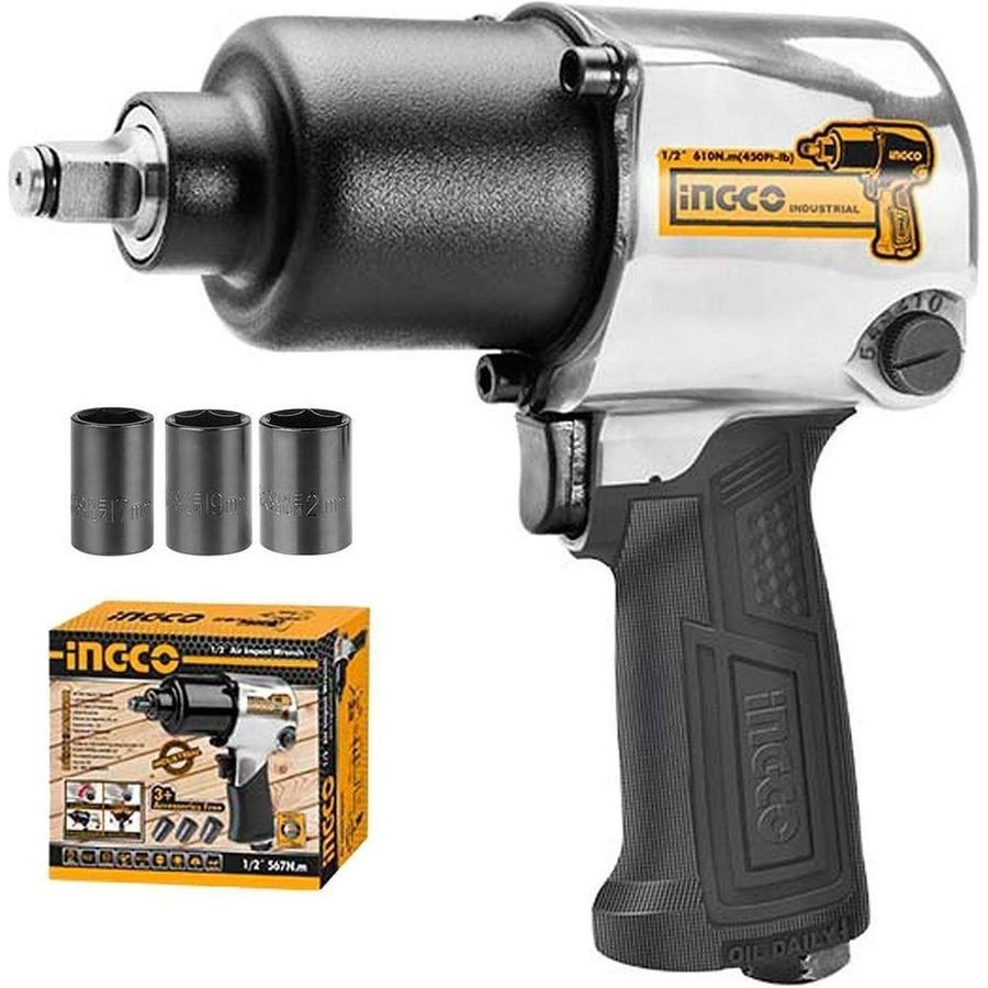 Ingco Ingco AIW12562 Air Impact Wrench 1/2", Power Tools Drills & Drivers — Southend Philippines