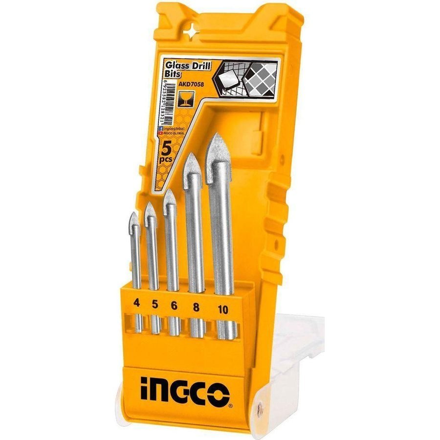 Ingco Ingco AKD7058 5pcs Glass Drill Bits, Power Tools Drills & Drivers — Southend Philippines
