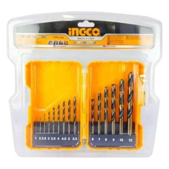 Ingco Ingco AKDL51501 15pcs HSS Drill Bit Set 1MM - 10MM, Power Tools Bits, Blades & Discs — Southend Philippines