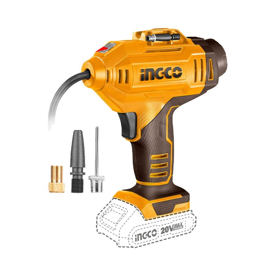 Ingco Ingco CACLI20181 Cordless Li-Ion Auto Air Compressor 20V, Power Tools Batteries & Chargers — Southend Philippines