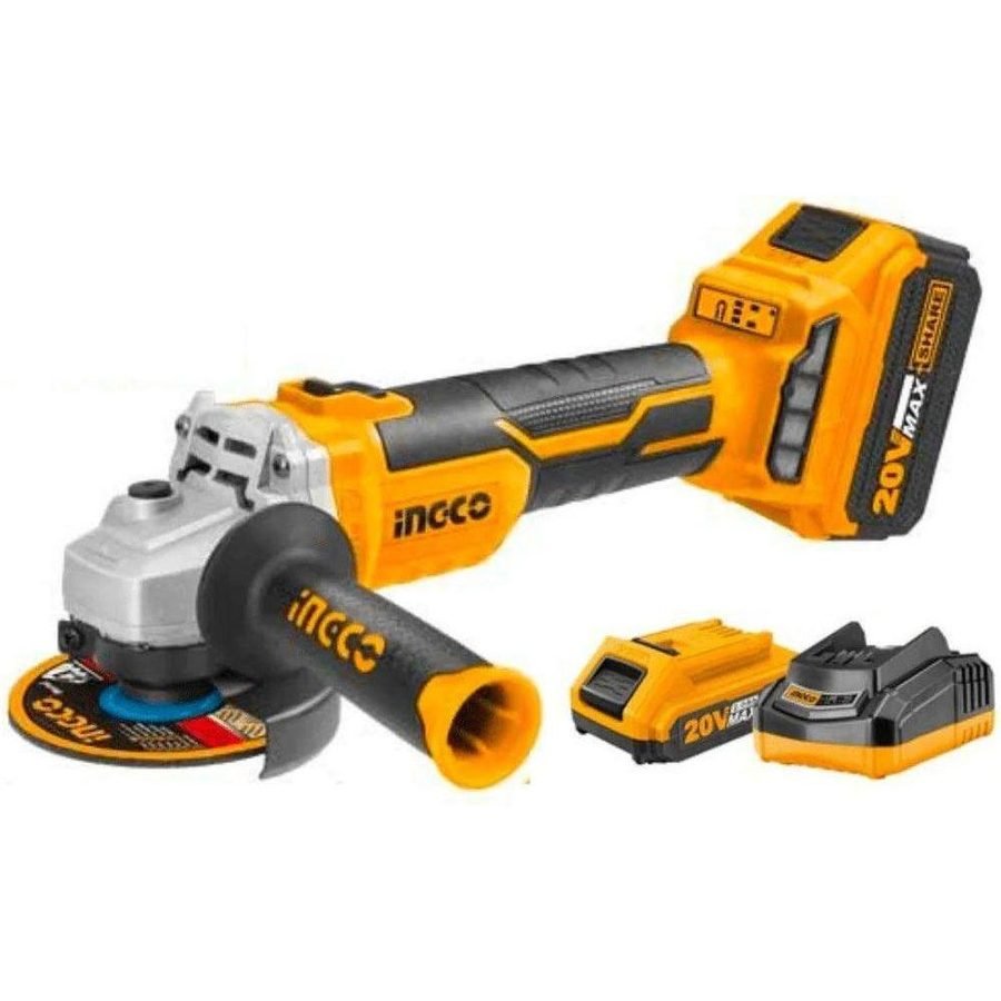 Ingco Ingco CAGLI2010082 20V Cordless Li-Ion Angle Grinder 20V, Power Tools Grinders — Southend Philippines