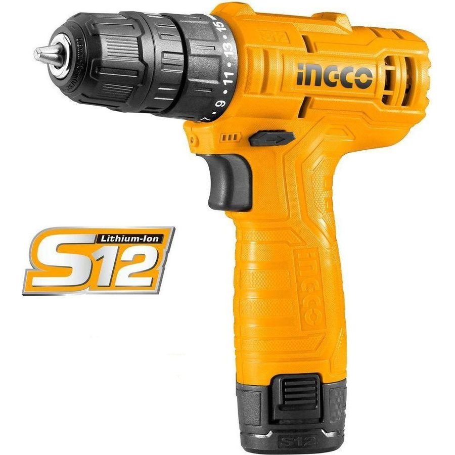 Ingco Ingco CDLI12415 20V Cordless Li-Ion Cordless Drill 12V SP, Power Tools Drills & Drivers — Southend Philippines