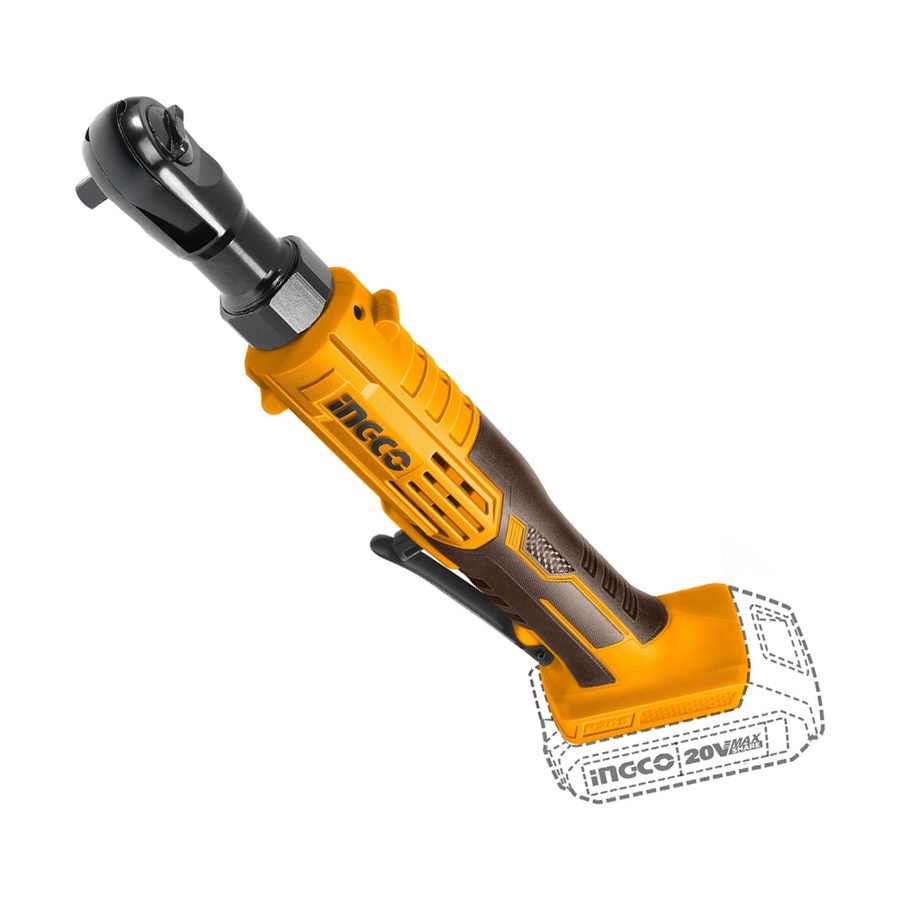 Ingco Ingco CDRLI2060152 Cordless Li-Ion BL 3/8" Drive Rachet Wrench 20V 2.0AH, Power Tools Batteries & Chargers — Southend P