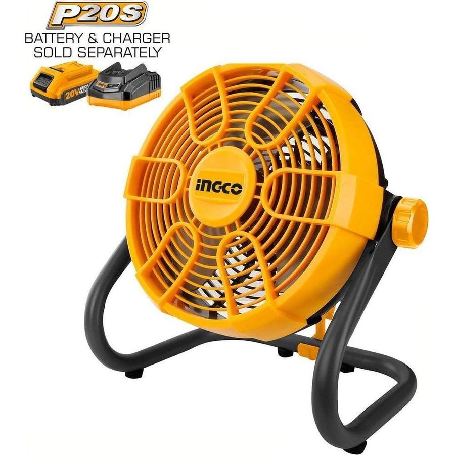 Ingco Ingco CFALI2002 20V Cordless Li-Ion Fan 20V 11", Power Tools Jobsite Fans, Radios & Coolers — Southend Philippines