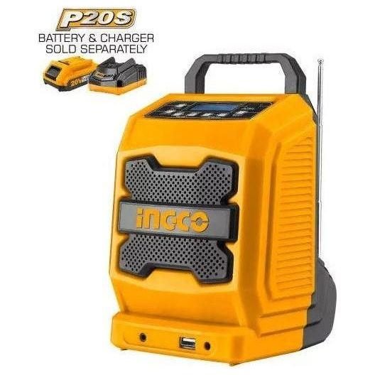 Ingco Ingco CJRLI2001 20V Cordless Li-Ion Job Radio 20V, Power Tools Batteries & Chargers — Southend Philippines
