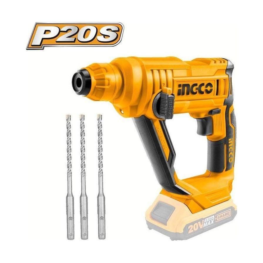Ingco Ingco CRHLI1601 20V Cordless Li-Ion Rotary Hammer 20V, Power Tools Rotary & Demolition — Southend Philippines