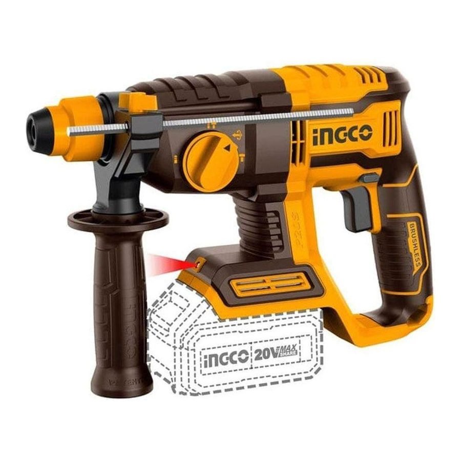 Ingco Ingco CRHLI20208 Li-Ion Rotary Hammer 20V, Power Tools Rotary & Demolition — Southend Philippines
