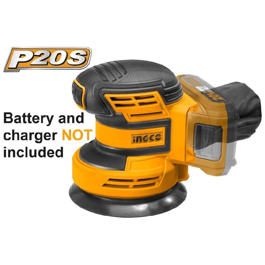 Ingco Ingco CROSLI2001 20V Li-Ion Random Orbit Sander (Bare), Power Tools Sanders — Southend Philippines