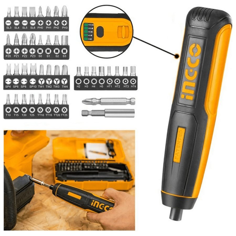 Ingco Ingco CSDLI0403 4V Cordless Screwdriver, Power Tools — Southend Philippines