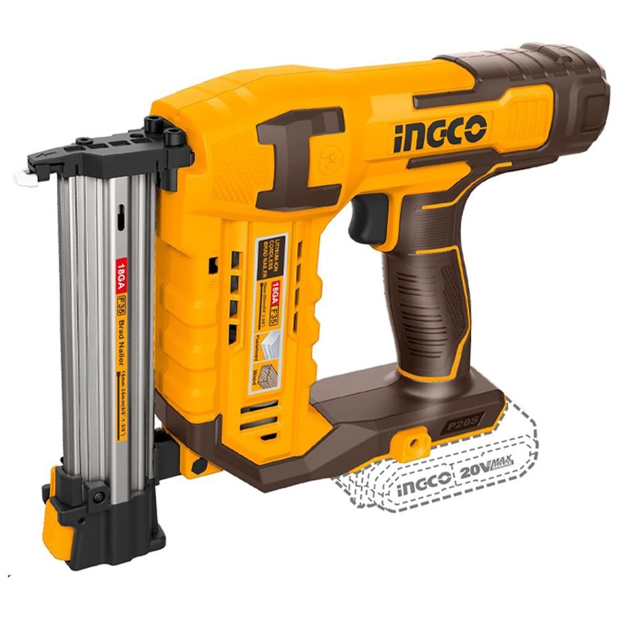 Ingco Ingco CSTLI3805 Cordless Li-Ion Concrete Brad Nailer 20V (Bare), Power Tools Concrete & Masonry Tools — Southend Philip