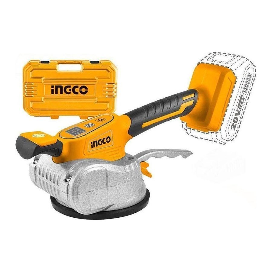 Ingco Ingco CTVLI2010 Cordless Li-Ion Tile Vibration Machine 20V (Bare), Power Tools Batteries & Chargers — Southend Philippi