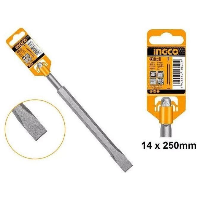 Ingco Ingco DBC0122501 SDS PLUS Flat Chisel 14X250mm, Power Tools Bits, Blades & Discs — Southend Philippines