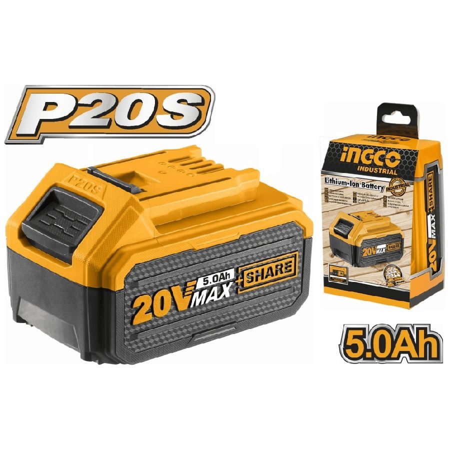Ingco Ingco FBLI2003 20V Lithium Ion Battery 5.0Ah (P20S), Power Tools Batteries & Chargers — Southend Philippines