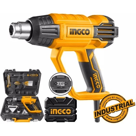 Ingco HG200028-1 Heat Gun / Hot Air Gun 2000W With Case & Accessories