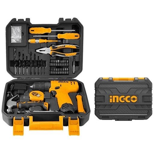 Ingco Ingco HKTHP10811 81pcs Household Tools Set (Cordless Drill + Accs), Power Tools Drills & Drivers — Southend Philippines