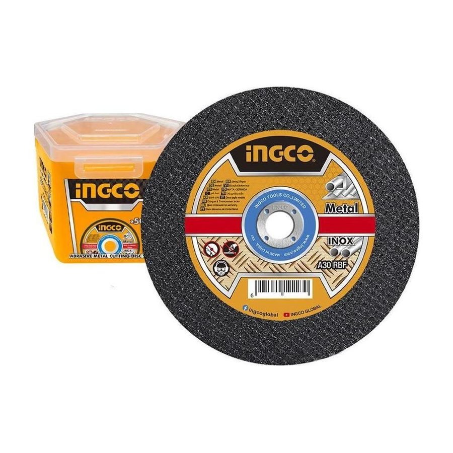 Ingco Ingco MCD10105100 Abrasive Metal Cutting Disc Set, Power Tools Bits, Blades & Discs — Southend Philippines