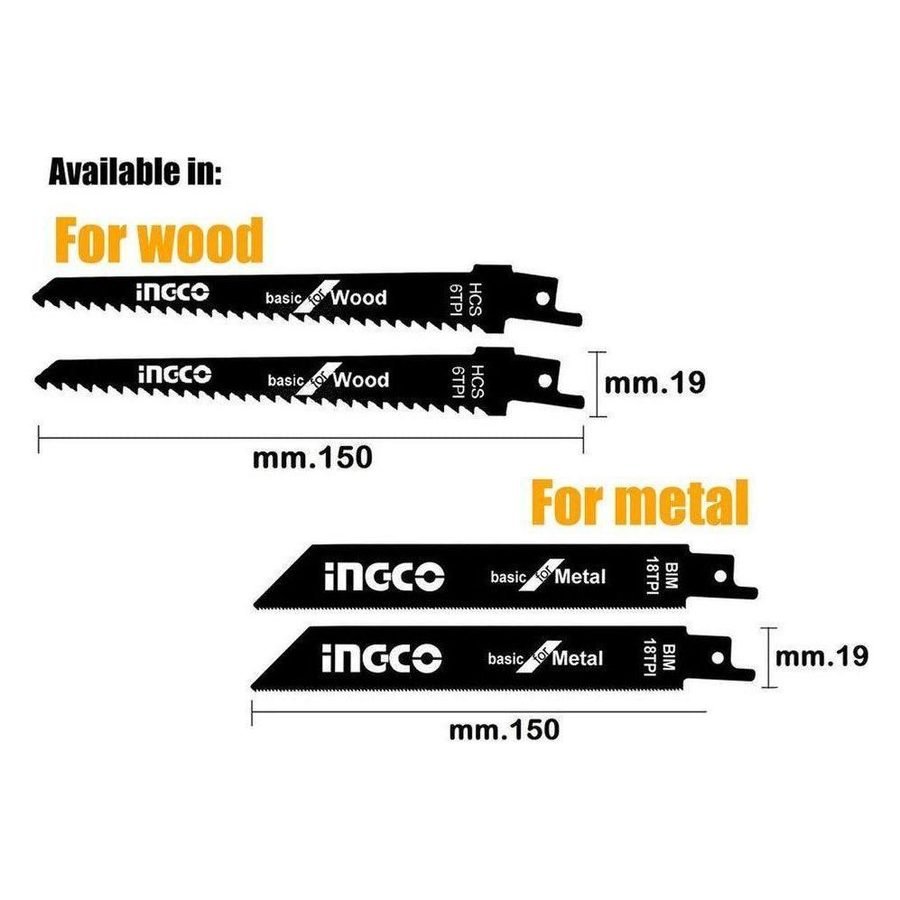 Ingco Ingco Reciprocating Saw Blade, Power Tools Bits, Blades & Discs — Southend Philippines