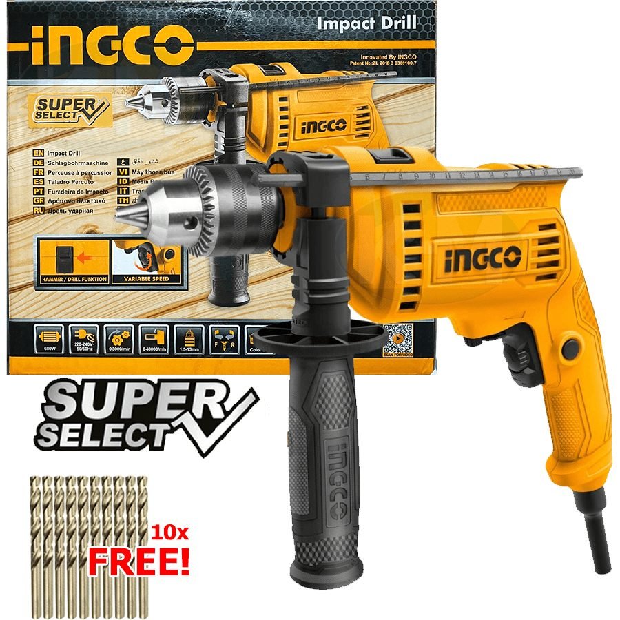 Ingco Ingco ID68016P / ID6808 Hammer Drill 13mm 680W [SS], Power Tools Drills & Drivers — Southend Philippines