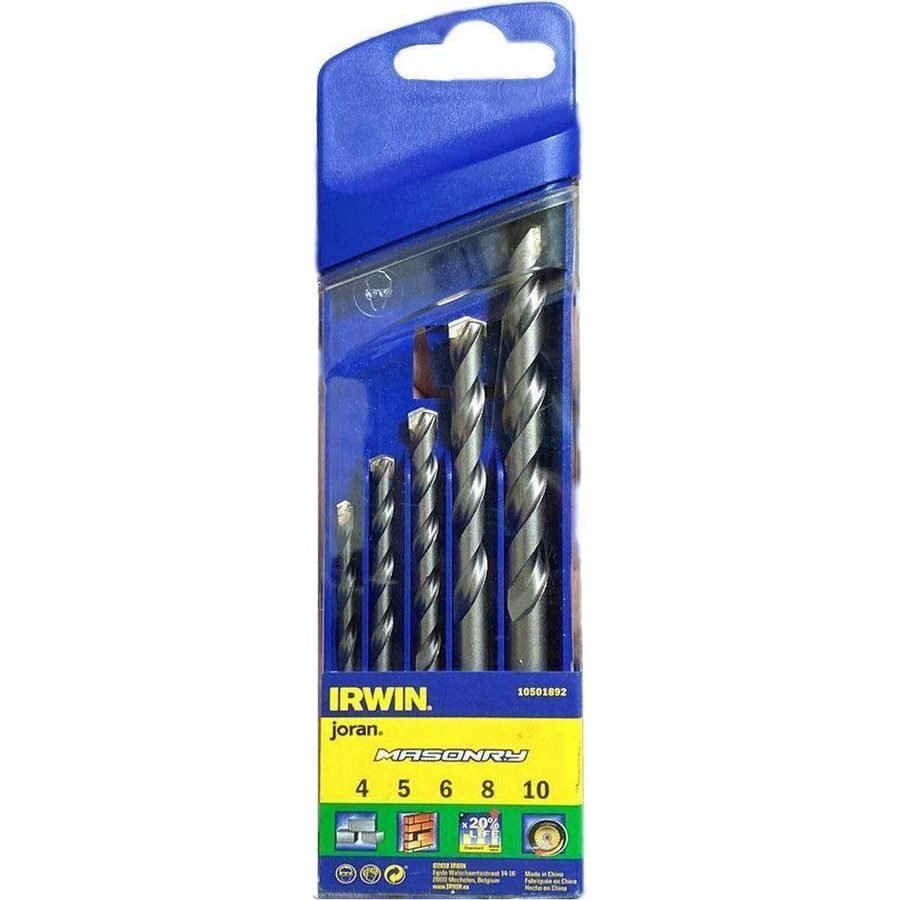 Irwin Irwin Concrete / Masonry Drill Bit Set, Power Tools Drills & Drivers — Southend Philippines