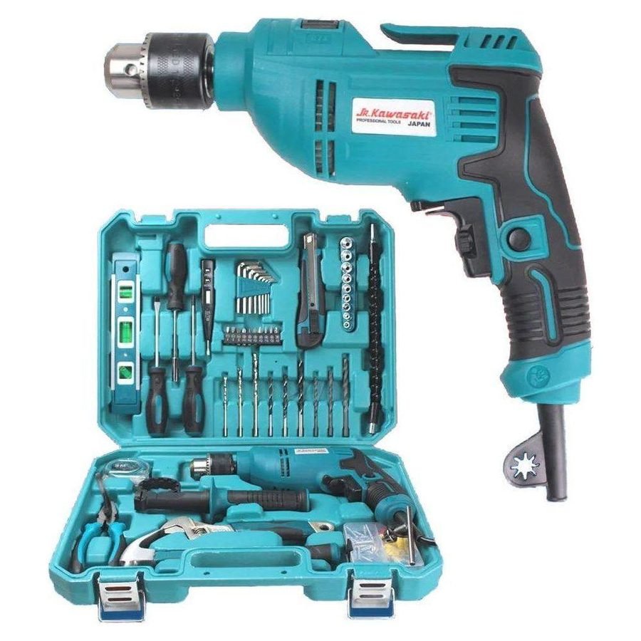 Kawasaki JR Kawasaki JR1630KIT Hammer / Impact Drill 13mm (800W) With Hand Tools , Power Tools Drills & Drivers — Southend Ph