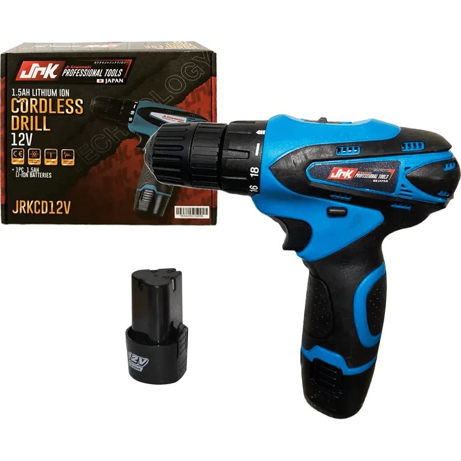 Kawasaki JR Kawasaki JRKCD12V Cordless Drill / Driver (12V) [Kit], Power Tools Drills & Drivers — Southend Philippines