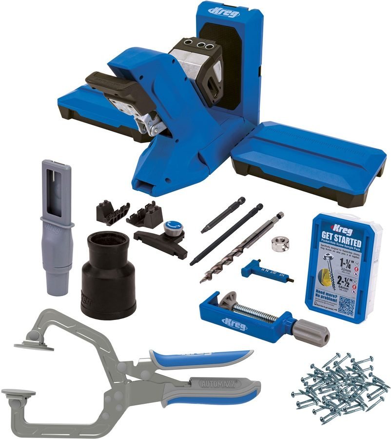 Kreg KREG® Pocket Hole Jig Kit W/Wood Project Clamp, Power Tools Woodworking Jigs & Clamps — Southend Philippines