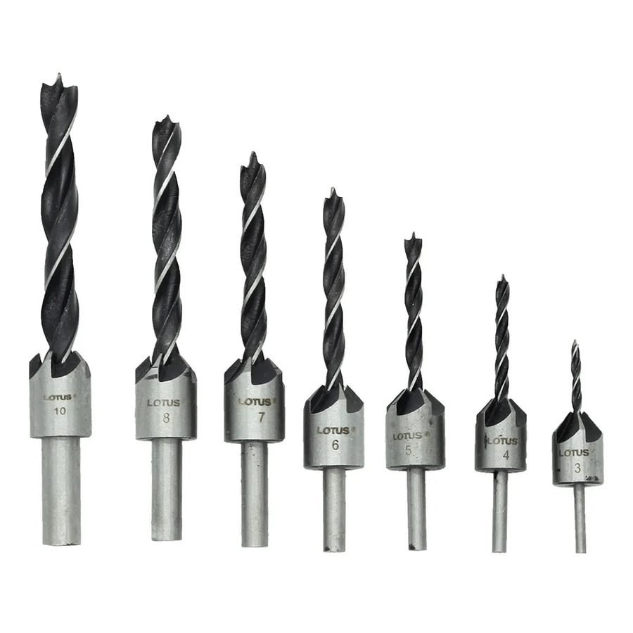 Lotus Lotus 7X LTXT700CSD/F Countersink Bit Flute Set, Power Tools Bits & Blades — Southend Philippines