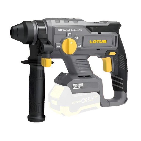 Lotus Lotus CXBH22VLI Max Cordless Brushless Rotary Hammer 2kg. 22mm 20V (Bare, Power Tools Rotary & Demolition — Southend Ph