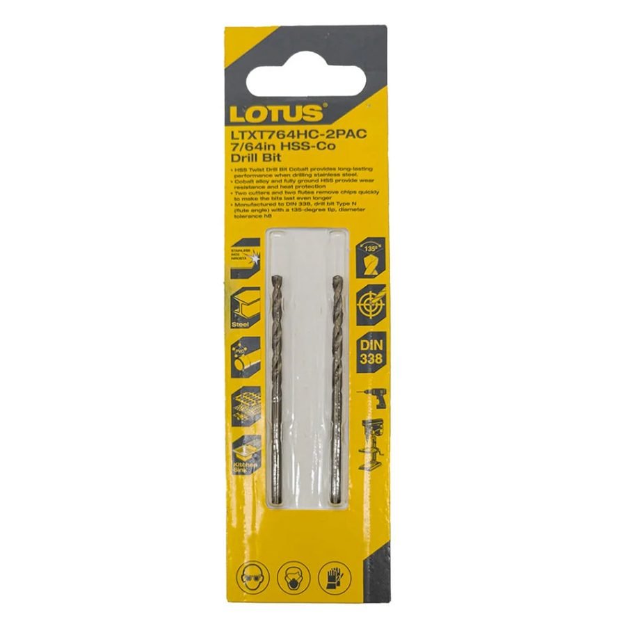 Lotus Lotus HSS-CO Drill Bit (Blister Pack), Power Tools Bits, Blades & Discs — Southend Philippines