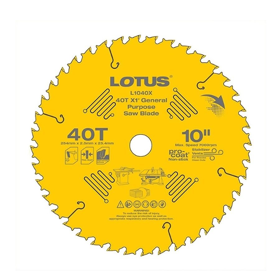 Lotus L1040X X1® General Purpose Circular Saw Blade