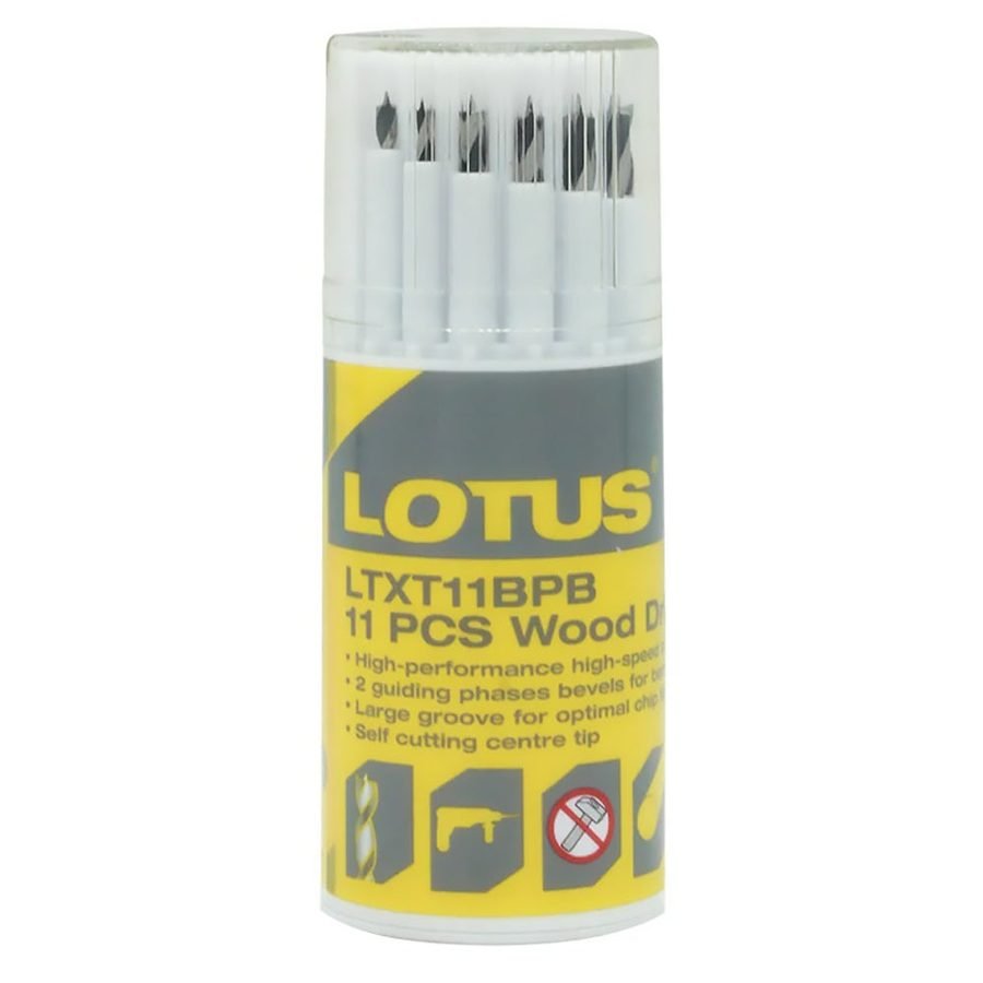 Lotus LTXT11BPB Brad Point Bit Set 11pcs — Power Tools, Southend Philippines