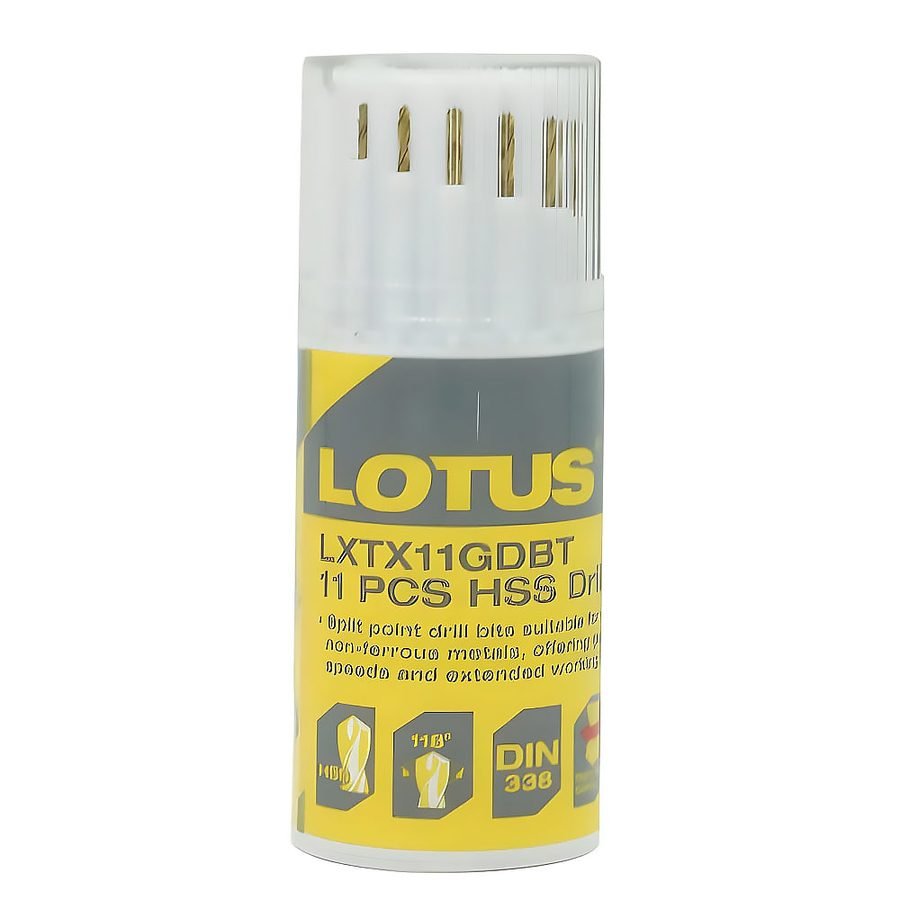 Lotus Lotus LTXT11GDBT HSS-G Tin-Co Bit 11pcs, Power Tools Bits & Blades — Southend Philippines