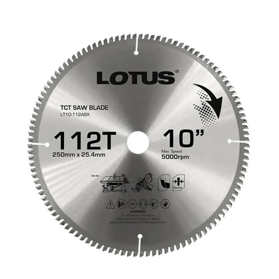 Lotus Lotus LT10-112ASX TCT Circular Saw Blade (Aluminum), Power Tools Bits, Blades & Discs — Southend Philippines
