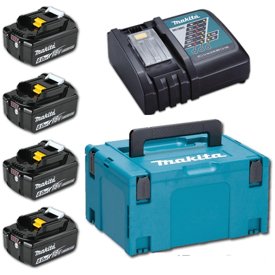 Makita Makita MKP1RG184 Power Source Kit / Battery & Charger Set LXT [198140-7], Power Tools Batteries & Chargers — Southend 